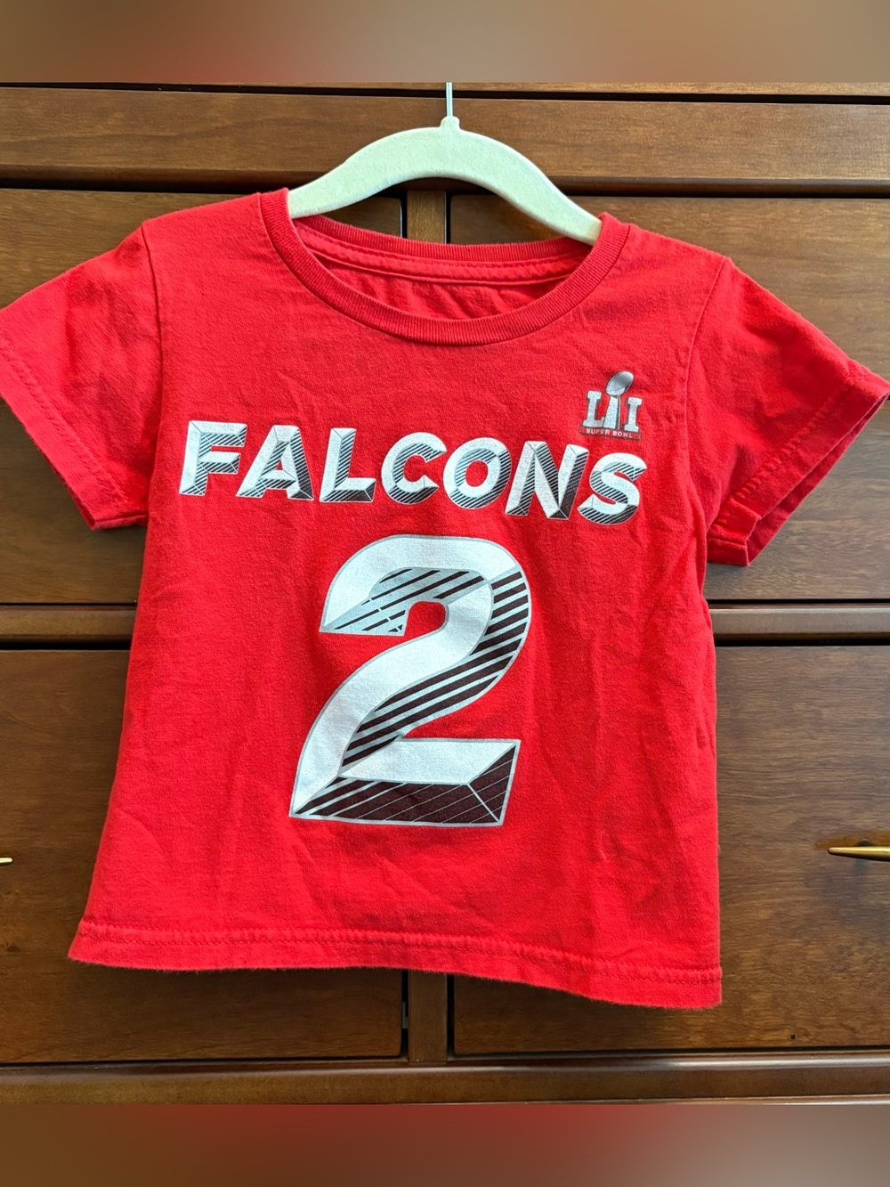 Boys NFL Atlanta Falcons Red Tshirt sz 2t